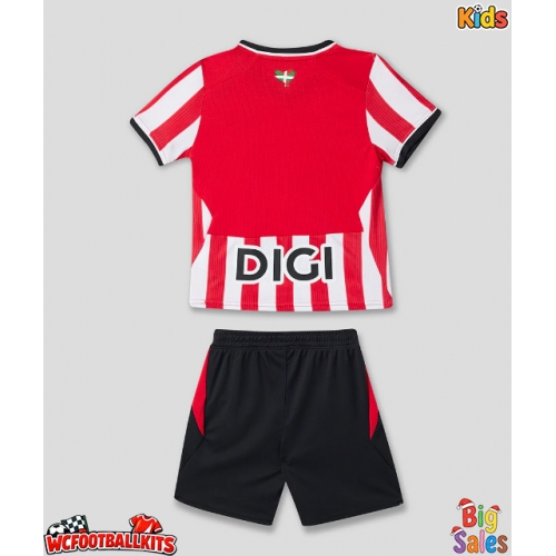 Athletic Bilbao Replica Home Stadium Kit for Kids 2026-27 Short Sleeve (+ pants)